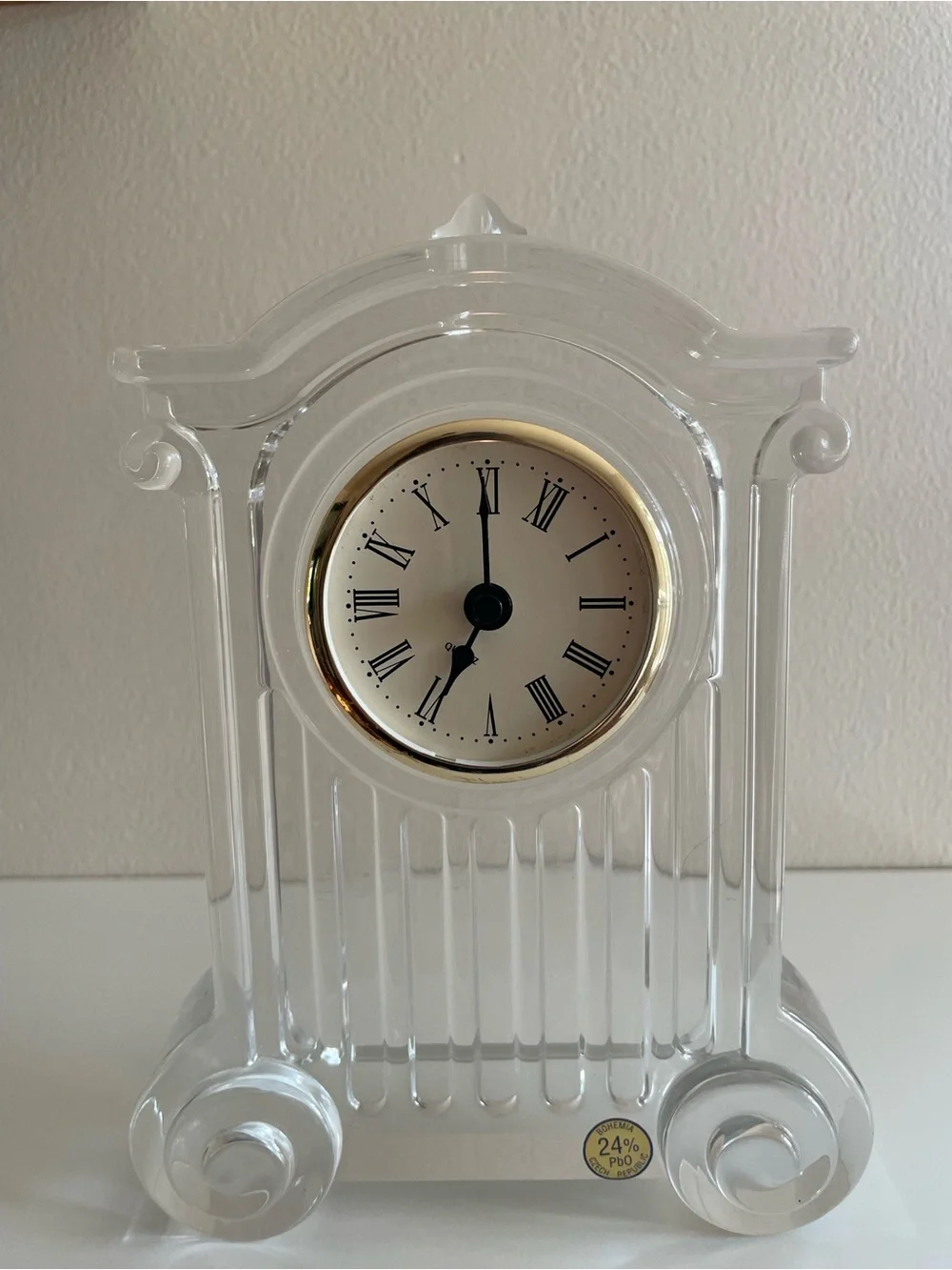 Vintage glass mantel